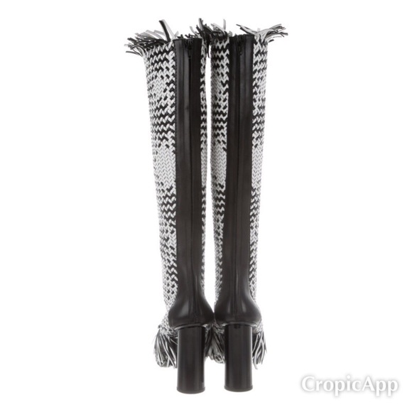 Proenza Schouler 9.5 Woven Leather Knee High Boots - Picture 6 of 6
